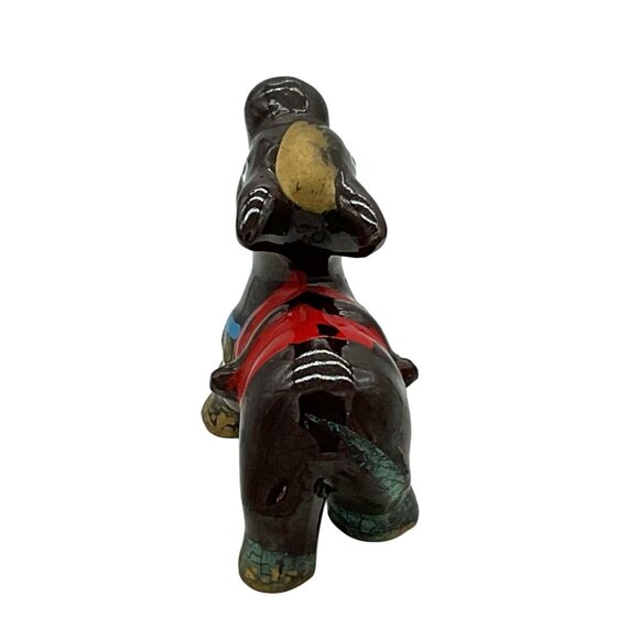 VTG DONKEY CART WITH LITTLE BROWN JUGS SALT & PEPPER SHAKERS CERAMIC JAPAN - Picture 5 of 7